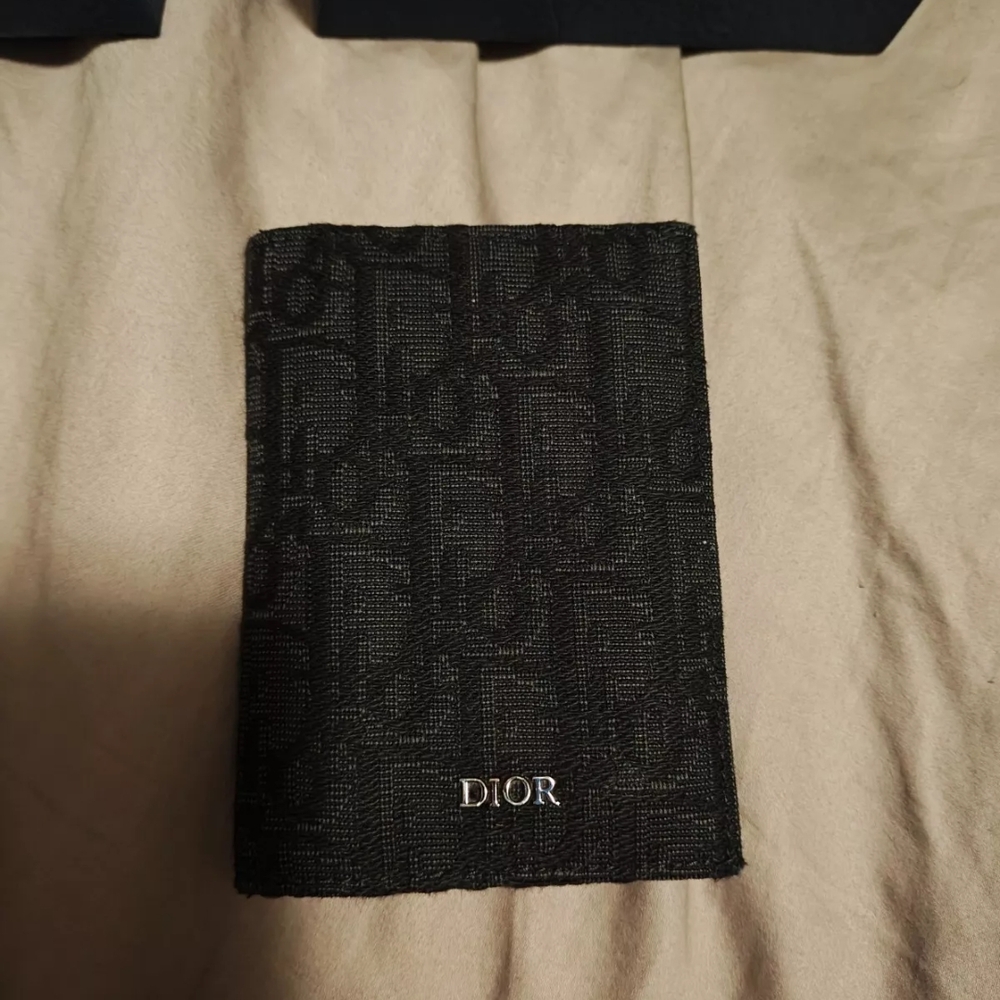 Dior Black Monogram Wallet